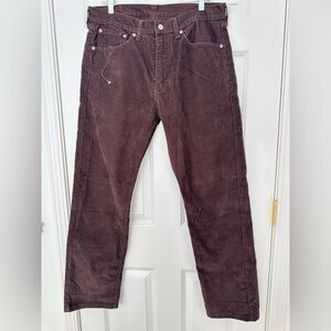 NWOT Levi’s Men's Brown Corduroy Pants 34X32